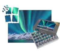 puzzleYOU : Smart Sorted® | Puzzle Photo 1000 pièces « Aurore boréale au-Dessus de la Norvège avec Ciel étoilé »