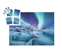puzzleYOU : Smart Sorted® | Puzzle Photo 1000 pièces « Aurores boréales au-Dessus des Lofoten, Norvège »