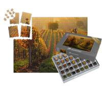 puzzleYOU : Smart Sorted® | Puzzle Photo 1000 pièces « Automne dans Les vignobles moraves près de Velke Bilovice en République tchèque »