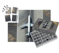 puzzleYOU : Smart Sorted® | Puzzle Photo 1000 pièces « Avion à fuselage étroit sur la Piste d'atterrissage »
