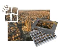 puzzleYOU : Smart Sorted® | Puzzle Photo 1000 pièces « Barcelone Vue du Ciel »