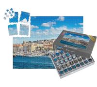 puzzleYOU : Smart Sorted® | Puzzle Photo 1000 pièces « Basilique Notre Dame de la Garde et Port, Marseille, France »