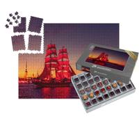 puzzleYOU : Smart Sorted® | Puzzle Photo 1000 pièces « Bateau aux voiles écarlates, Saint-Pétersbourg »
