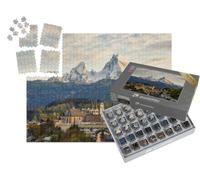puzzleYOU : Smart Sorted® | Puzzle Photo 1000 pièces « Berchtesgaden Devant Le Watzmann dans Les Alpes bavaroises »