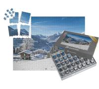 puzzleYOU : Smart Sorted® | Puzzle Photo 1000 pièces « Berchtesgaden et Le Massif du Watzmann en Hiver, Allemagne »