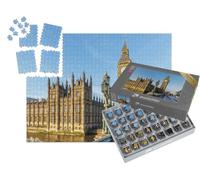 puzzleYOU : Smart Sorted® | Puzzle Photo 1000 pièces « Big Ben en Hiver avec Un Matin ensoleillé, Londres »