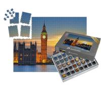 puzzleYOU : Smart Sorted® | Puzzle Photo 1000 pièces « Big Ben et Le Pont de Westminster au Coucher du Soleil, Londres »