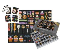 puzzleYOU : Smart Sorted® | Puzzle Photo 1000 pièces « Bonbons, sucres d'orge et sucettes pour Halloween »