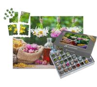 puzzleYOU : Smart Sorted® | Puzzle Photo 1000 pièces « Bouquets d'herbes médicinales et teintures de phytothérapie »