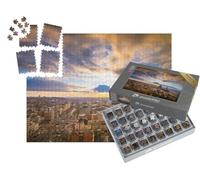 puzzleYOU : Smart Sorted® | Puzzle Photo 1000 pièces « Bruxelles au Palais de Justice au crépuscule »