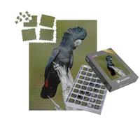 puzzleYOU : Smart Sorted® | Puzzle Photo 1000 pièces « Cacatoès Noir à Queue Rouge, Bickley Perth »