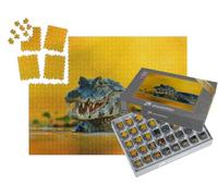 puzzleYOU : Smart Sorted® | Puzzle Photo 1000 pièces « Caïman de Yacare, Un Crocodile dans la rivière, Pantanal, Brésil »