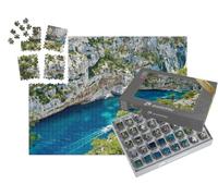 puzzleYOU : Smart Sorted® | Puzzle Photo 1000 pièces « Calanque d'En-Vau dans Le Parc National des Calanques, près de Marseille en Provence »