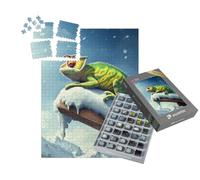 puzzleYOU : Smart Sorted® | Puzzle Photo 1000 pièces « Caméléon dans Les aurores boréales »