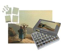 puzzleYOU : Smart Sorted® | Puzzle Photo 1000 pièces « Camille Pissarro - Deux Femmes discutant au Bord de la mer, St. Thomas »