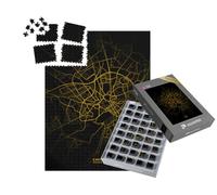 puzzleYOU : Smart Sorted® | Puzzle Photo 1000 pièces « Carte de Caen, France - Carte de Caen Ville d'or Poster Art Mural Home Decor Ready to Printable »