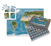 puzzleYOU : Smart Sorted® | Puzzle Photo 1000 pièces « Carte du Monde »