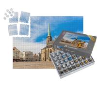 puzzleYOU : Smart Sorted® | Puzzle Photo 1000 pièces « Cathédrale Saint-Barthélemy sur la Place Principale de Plzen, République tchèque »