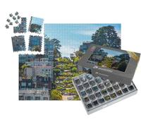 puzzleYOU : Smart Sorted® | Puzzle Photo 1000 pièces « Célèbre Lombard Street, San Francisco, Californie, États-Unis »