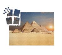 puzzleYOU : Smart Sorted® | Puzzle Photo 1000 pièces « Célèbres Pyramides égyptiennes de Gizeh »