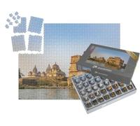 puzzleYOU : Smart Sorted® | Puzzle Photo 1000 pièces « Cénotaphes Bundela au Kanchan Ghat à Orchha »