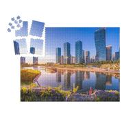 puzzleYOU : Smart Sorted® | Puzzle Photo 1000 pièces « Central Park dans la Ville de Songdo, Séoul »