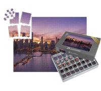 puzzleYOU : Smart Sorted® | Puzzle Photo 1000 pièces « Centre-Ville de Chicago avec Skyline, Vue aérienne »