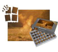 puzzleYOU : Smart Sorted® | Puzzle Photo 1000 pièces « Cerf élaphe à l'appel Pendant la période du rut »
