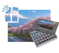 puzzleYOU : Smart Sorted® | Puzzle Photo 1000 pièces « Cerisiers en Fleurs au Mont Fuji, Japon »