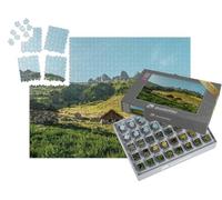 puzzleYOU : Smart Sorted® | Puzzle Photo 1000 pièces « Chalets du Rieu Claret sous Le Massif de Belledonne à Saint-Colomban-des-Villars en Savoie, France »