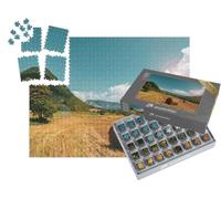 puzzleYOU : Smart Sorted® | Puzzle Photo 1000 pièces « Champ de Foin dans la Campagne provençale. Vacances d'été en France »