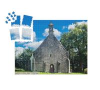 puzzleYOU : Smart Sorted® | Puzzle Photo 1000 pièces « Chapelle Saint-Servais de Pont-Scorfff, Canton de Pont-Scorff, Arrondissement de Lorient, Morbihan, Bretagne »
