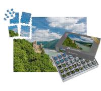 puzzleYOU : Smart Sorted® | Puzzle Photo 1000 pièces « Château de Rheinstein dans la vallée du Rhin, construit en 1316 »