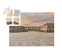 puzzleYOU : Smart Sorted® | Puzzle Photo 1000 pièces « Château du Grand Trianon dans Le Parc de Versailles à l'extérieur de Paris au Coucher du Soleil, France »