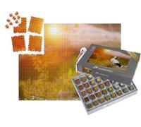 puzzleYOU : Smart Sorted® | Puzzle Photo 1000 pièces « Cigogne Blanche au crépuscule »