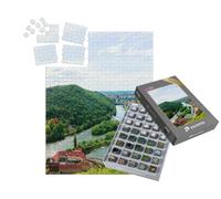puzzleYOU : Smart Sorted® | Puzzle Photo 1000 pièces « Citadelle de Besançon et rivière du Doubs dans la région Bourgogne Franche-Comté »