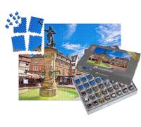 puzzleYOU : Smart Sorted® | Puzzle Photo 1000 pièces « Colmar, Ville Historique et colorée, Vue sur la Place et la Fontaine, Alsace Région France »