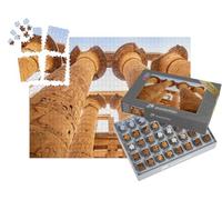 puzzleYOU : Smart Sorted® | Puzzle Photo 1000 pièces « Colonnes, Architecture et hiéroglyphes du Temple de Karnak près de Louxor, Égypte »