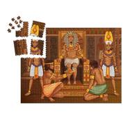 puzzleYOU : Smart Sorted® | Puzzle Photo 1000 pièces « Conception vectorielle : Pharaon égyptien et sa Suite »