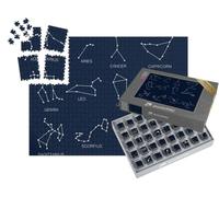 puzzleYOU : Smart Sorted® | Puzzle Photo 1000 pièces « Constellations, Douze Signes du Zodiaque, Fond Bleu »