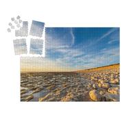 puzzleYOU : Smart Sorted® | Puzzle Photo 1000 pièces « Côte Ouest Sauvage de l'île d'Oléron, Heures dorées à marée Basse, région Nouvelle Aquitaine »
