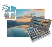 puzzleYOU : Smart Sorted® | Puzzle Photo 1000 pièces « Coucher de Soleil aux Chutes d'Hierve el Agua, Oaxaca, Mexique »