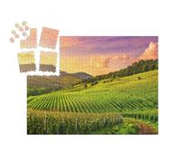 puzzleYOU : Smart Sorted® | Puzzle Photo 1000 pièces « Coucher de Soleil dans Le Piémont, Italie du Nord »