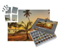 puzzleYOU : Smart Sorted® | Puzzle Photo 1000 pièces « Coucher de Soleil dans Les Caraïbes, République Dominicaine »