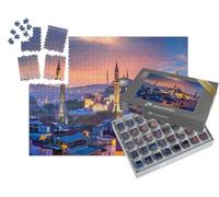 puzzleYOU : Smart Sorted® | Puzzle Photo 1000 pièces « Coucher de Soleil enchanteur : Belle Vue sur Sainte-Sophie à Istanbul, Turquie »