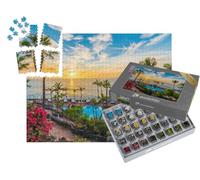 puzzleYOU : Smart Sorted® | Puzzle Photo 1000 pièces « Coucher de Soleil sur la côte d'Adeje, Ténérife, Espagne »