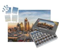 puzzleYOU : Smart Sorted® | Puzzle Photo 1000 pièces « Coucher de Soleil sur la Ligne d'horizon de la City of London, Angleterre »