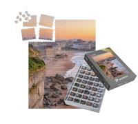 puzzleYOU : Smart Sorted® | Puzzle Photo 1000 pièces « Coucher de Soleil sur la Plage de Biarritz, France »