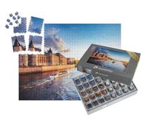 puzzleYOU : Smart Sorted® | Puzzle Photo 1000 pièces « Coucher de Soleil sur l'Île de la Cité à Paris »
