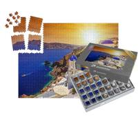 puzzleYOU : Smart Sorted® | Puzzle Photo 1000 pièces « Coucher de Soleil sur Oia à Santorin, Grèce »